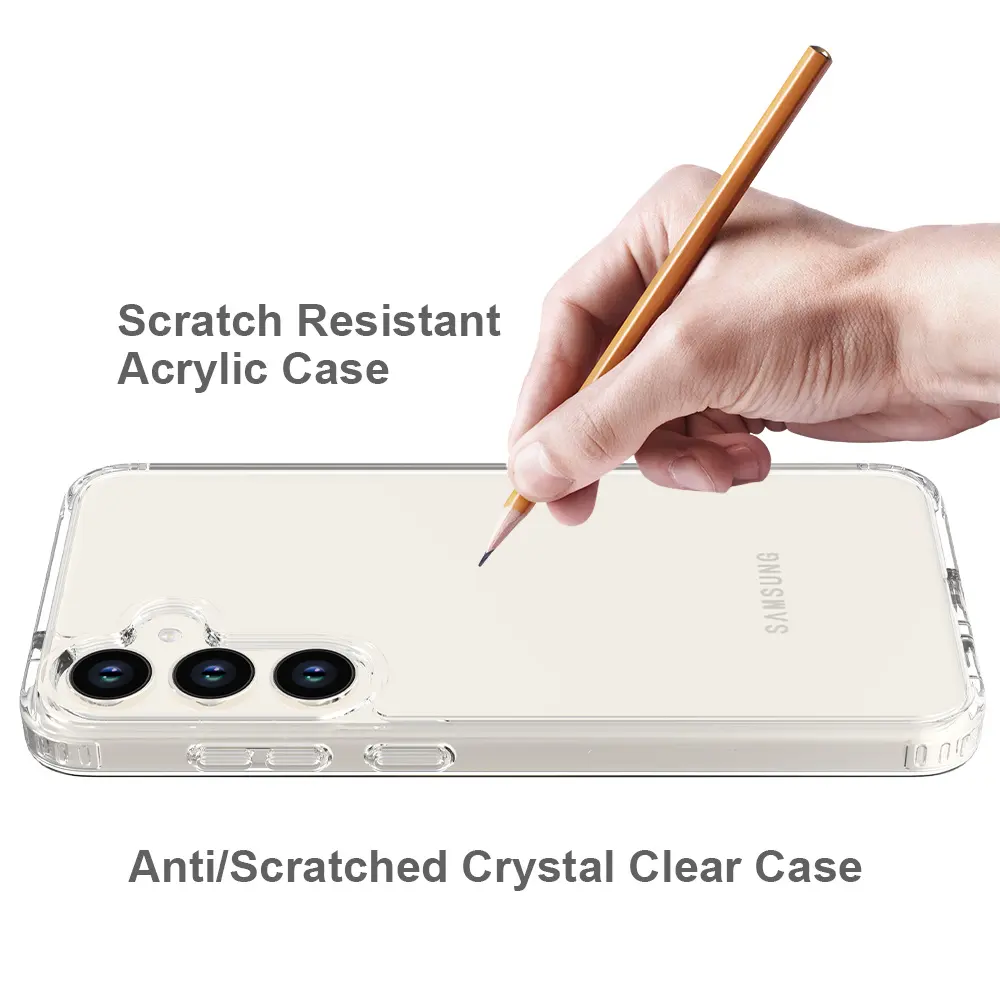 Günstiger Preis Handy hülle Tpu Pc Weiche transparente klare stoß feste Handy hüllen für Samsung S24 Plus Ultra