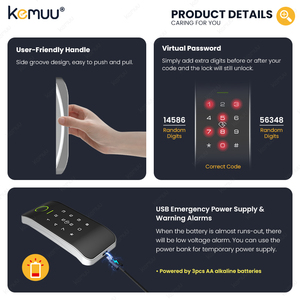 KEMUU Ttlock APP anahtarsız giriş kabine için akıllı kilit NFC kart Tuya App uzaktan yönetim şifre erişim - Product Image 4
