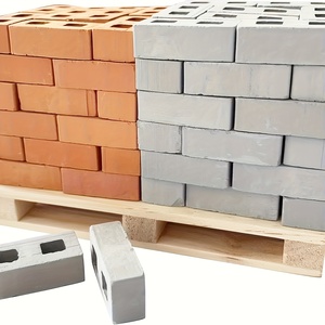 असली मिनी ईंटों, 1/12 स्केल रेड + 48 पैक - Product Image 4