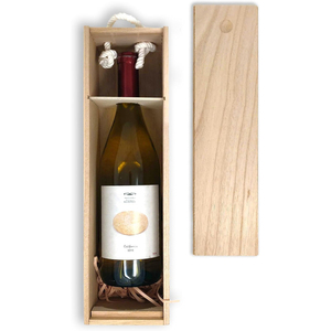 Elegante caja de madera para vino con tapa y Asa de cuerda Una caja de madera para almacenamiento de vino y movilidad un excelente regalo para bodas - Product Image 1