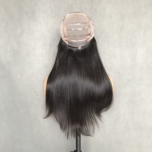 全新设计定制医用假发，带PU无胶<span class=keywords><strong>100</strong></span>% 真正的人类处女欧洲头发全手工弹力高清蕾丝假发