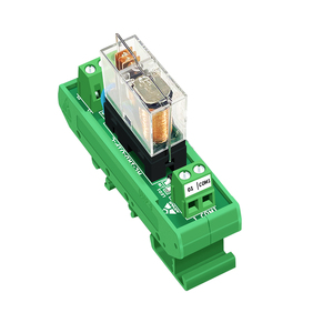 Módulo de interfaz de relé de potencia SPDT de 16 amperios con montaje en riel DIN, módulo de relé de entrada y salida de 12V 24V Original compatible