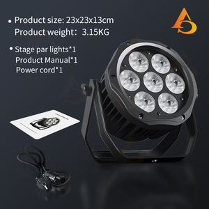 Professional 7x12w Mini Par Light Rgbwa Ip65 Outdoor Waterproof <strong>Dmx</strong> LED Par Light - Product Image 6