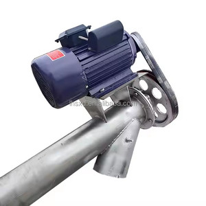 Nueva máquina transportadora de pellets de alimentación de partículas a granel de trigo y maíz de transporte transportador de tornillo automático con tolva - Product Image 6