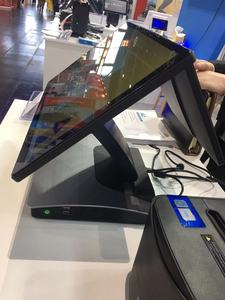 15.6インチ静電容量式タッチスクリーンPOSターミナルウィンドウPOSシングルスクリーンPOSシステム10.1インチカスタマーディスプレイ付き