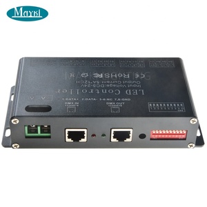 12-канальная, 5A/CH DMX регулятор постоянного напряжения DC12-24V DMX512 декодер для Светодиодные полосы ленты света - Product Image 4