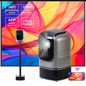 Proyector Wifi Android de tendencia de moda, proyectores HD inteligentes 4K portátiles, 1080P, Mini proyector de cine en casa - Product Image 2