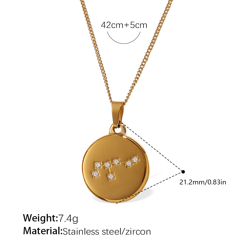 Xl444weg8 collar de oro virgo