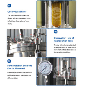 ORMEビール製造機2000L 5000L 10000L 250L 600L小型銅醸造装置 - Product Image 5
