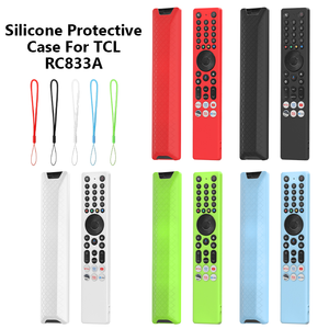 Hộp bảo vệ silicon Một gói có dây buộc cho TCL rc833a (đỏ, trắng và đen, chỉ có màu xanh lá cây phát sáng/Xanh dạ quang) - Product Image 1