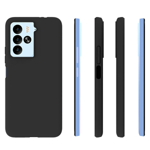 HTC U23 Pro mat darbeye dayanıklı yumuşak jel cep telefonu kabuk için siyah TPU kılıf - Product Image 1