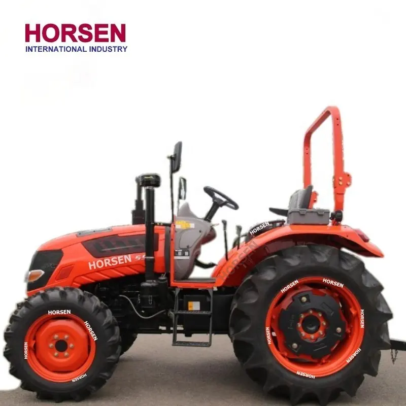 Trator de motor fl554 55hp de alta qualidade, 554 4wd tractor 4x4 trator médio de fazenda 4wd para fazenda feito na china por horsen