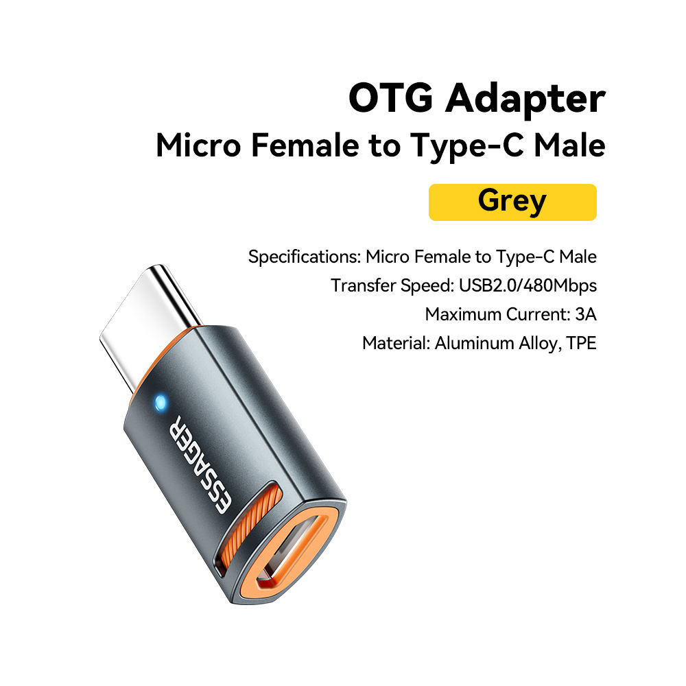 Grey(Female Micro to Male C)