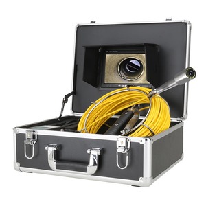 7&quot; Monitor Sewer Pipe Inspection Video Camera with Auto Balance Auto Self Leveling 512HZ Transmitter Pipe Locator <strong>Tube</strong> Camera - Product Image 1