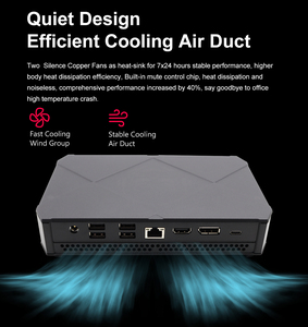 Eglobal AMD Ry-zen 5/7 8Cores <strong>Desktop</strong> <strong>Computer</strong> 2*M.2 SSD 64GB D4 7USB Three Display Tiny PC Win10 Fan Gaming Mini PC with LED - Product Image 4
