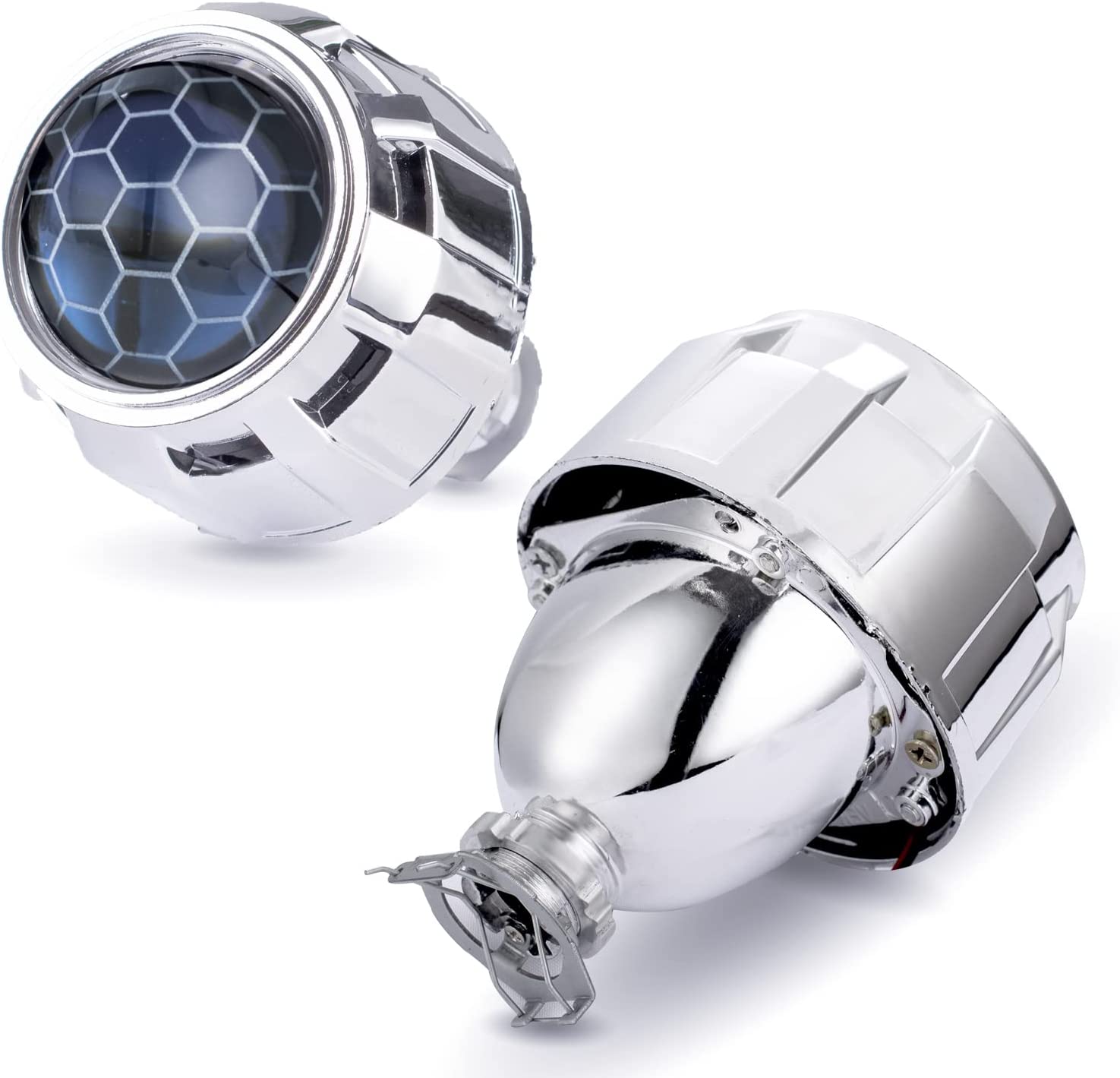 Lentille de projecteur de couverture blanche