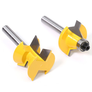 2Pcs 8mm Shank Router Bit Set Grad Holz bearbeitung Nut Meißel schneider Werkzeug - Product Image 3