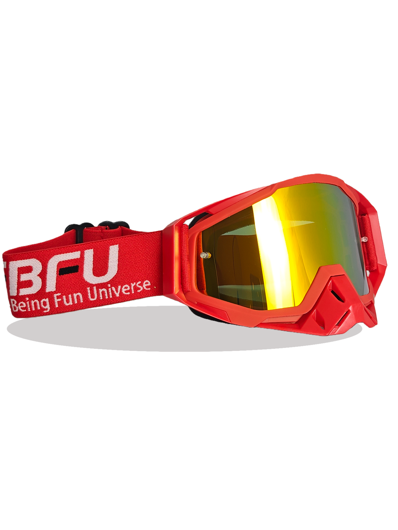 Lunettes rouges à monture rouge