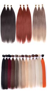 Bán Buôn Cao Cấp Sợi Chịu Nhiệt Xương Thẳng Tóc Ombre Tóc Vàng Bện Twist Crochet Bện Tổng Hợp Phần Mở Rộng Tóc - Product Image 6