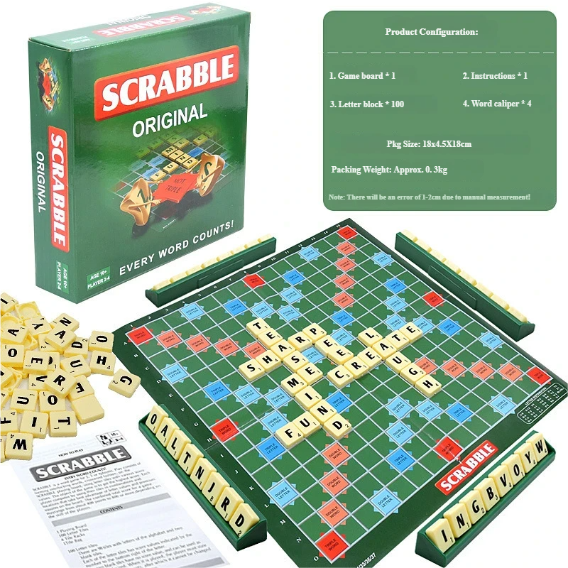 olive drab English spelling set with storage bag-approx 410g