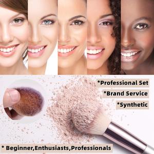 <strong>20</strong> Pcs Professional Make-up Champagne Make up <strong>Brushes</strong> &amp; Tools <strong>Kits</strong> Private Label Custom Logo 14 Piece Cosmetic Makeup <strong>Brush</strong> Set - Product Image 6