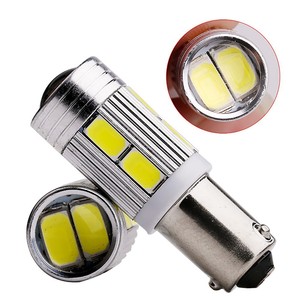 ไฟป้ายทะเบียน LED 5630 10SMD BA9S ไฟแสดงสถานะความกว้างอลูมิเนียมไฟ T10สภาพใหม่ LED 12V สำหรับขับรถ