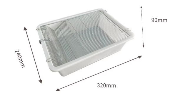 Couverture en maille galvanisée PE blanche n°1