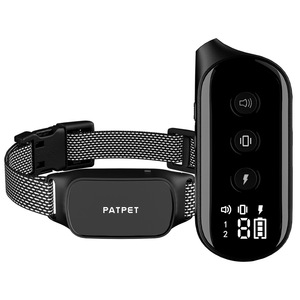 Kunststoff wasserdicht im Freien 600M Warnung Fernbedienung Ton Vibrieren USB wiederauf ladbar E Pet Anti <span class=keywords><strong>Bark</strong></span> <span class=keywords><strong>Dog</strong></span> Shock Trainings halsband - Product Image 1