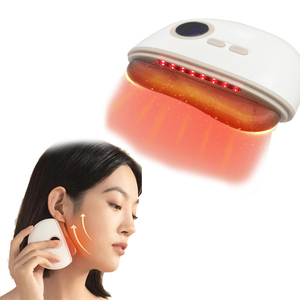 หินขูดกระดานความงามหยกลูกกลิ้งธรรมชาตินวดหน้าโลหะลูกกลิ้ง Gua Sha สีชมพูเครื่องมือนวดสําหรับใบหน้าแน่น - Product Image 1