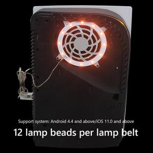 PS5 oyun konsolu için RGB pikap fonksiyonu lamba birden etkileri PS5 5 5 disk dijital baskı için LED ışık şerit oyun aksesuarları - Product Image 4