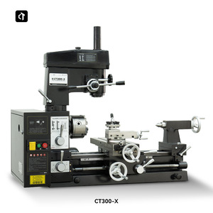 CT300-X เครื่องกลึงอเนกประสงค์3 in 1แบบใช้มือ220V เครื่องกลึงขนาดเล็กเจาะมินิสำหรับโครงการต่างๆ - Product Image 1