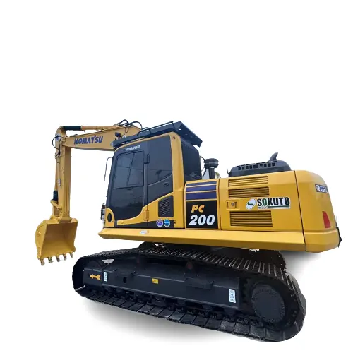 รถขุดดินระบบไฮดรอลิค Komatsu รถขุด pc200-8มือสอง20ton pc200ใช้แล้วของแท้จากญี่ปุ่น