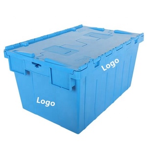<strong>Logistic</strong> Large Relocation Packaging Stackable Plastic Attached Lid Storage <strong>Containers</strong> - Product Image 3
