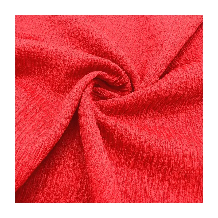 Vải Dệt Hoa Màu Đỏ Dệt Kim Chắc Chắn 98% Poly 2% Spandex Tùy Chỉnh