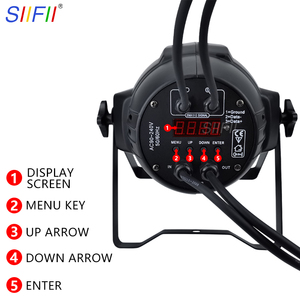 สปอตไลท์ LED 4-in-1 4ตา2-in-1สปอตไลท์สีขาวนวล/เย็นพร้อมระบบควบคุมเสียงสำหรับงานปาร์ตี้เวที KTV - Product Image 3