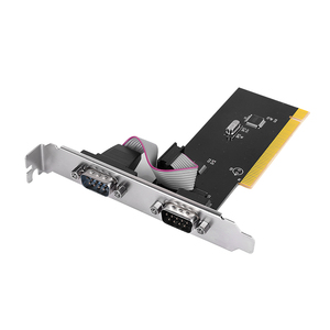 Adaptador de expansión para PC de escritorio, tarjeta de serie PCI de doble puerto a DB9 RS232 COM - Product Image 1