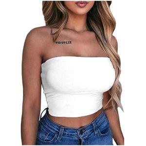 2020 yeni gelenler yaz koleksiyonu kapalı omuz kadınlar moda Lady Tube tüp üst - Product Image 6