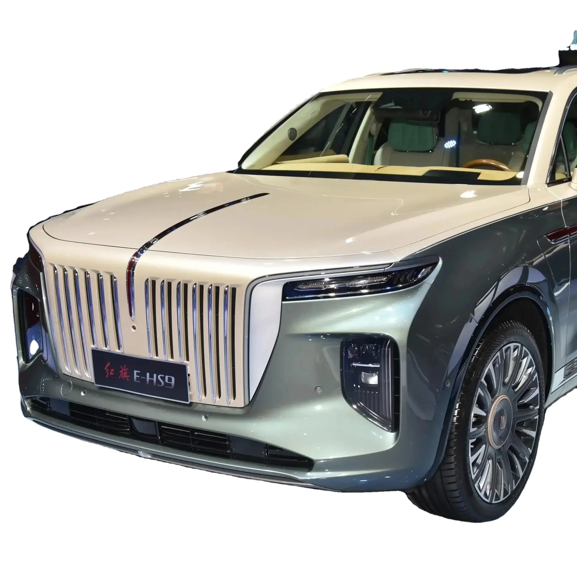 Coche EV de alta calidad y gran oferta Hongqi 2017, vehículo eléctrico de nueva energía, vuelco, 5 puertas, 7 asientos, SUV grande, fabricado en China