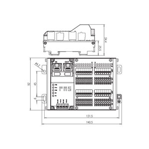 Modbus <strong>TCP</strong> PROFINET Ethernet/<strong>IP</strong> CC-Link IEF Basic Modules IP20 32DI/DO Adaptive Configuration PNP RJ45 Remote Module 009B54