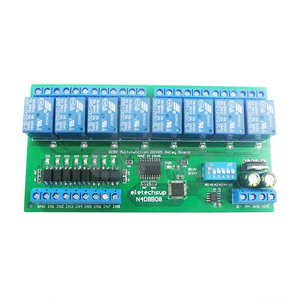 N4D8B08 12V/24V 8 Eingang 8 Ausgang RS485 Relais platine DIN35 Rail Box Shell SPS-Erweiterung RS485 Relais platine N4D8B08 - Product Image 1