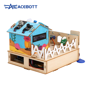 Smart Home STEM ESP32 DIY Elektronik-Kit Holz struktur Gebäude Holz Bildungs programmierung für Arduino für Bildungs zwecke - Product Image 4