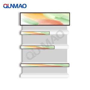 Qunmao Ultra Wide Bar Regal Rand Bildschirm Stretched Lcd Display Smart Shelf Supermarkt Werbung mit Cms Software oder Android - Product Image 1