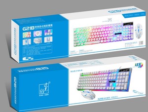热卖G21b专业发光二极管有线游戏键盘和鼠标组合背光全尺寸游戏桌面鼠标键盘套装 - Product Image 6