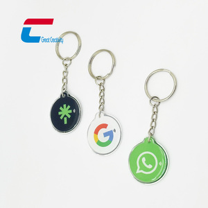 Tiktok RFID epoksi anahtar etiketi NTAG213 NFC reçine anahtarlık için kişiselleştirilmiş 13.56Mhz sosyal medya NFC anahtarlık - Product Image 4