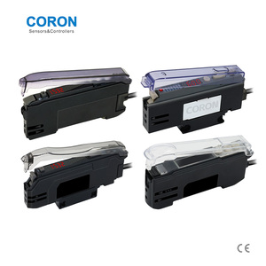 Sensor de sistema óptico avanzado CORON, detección de salida NPN PNP, sensor de fibra óptica de alta precisión de larga distancia con amplificador
