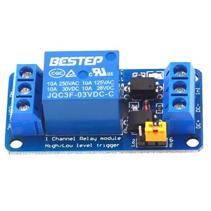 Modulo relè a canale 3.3V 5V 12V 24V 1 supporto di alto e basso livello con uscita a relè accoppiatore ottico modulo relè a 1 vie