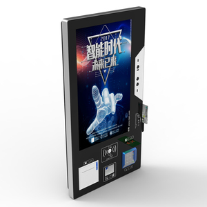 Touchscreen-Kiosk-Totem mit Ticket drucker Barcode-Kreditkarten leser Funktions-SDK für kunden spezifische Software entwicklung