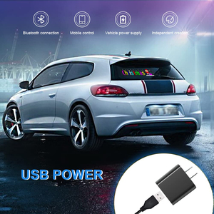 Гибкий USB СВЕТОДИОДНЫЙ дисплей знак управления приложением пользовательский текстовый узор анимация программируемый светодиодный световой знак для магазина автомобилей отеля - Product Image 2