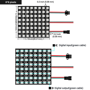 Shenzhen LED RGB Full color programmabile LED matrice Display 16*16cm SMD LED Display luce - Product Image 3