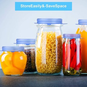 Tái sử dụng container nắp bộ đồ dùng nhà bếp an toàn co giãn Bát thực phẩm bao gồm linh hoạt Silicone Stretch có nắp đậy - Product Image 5